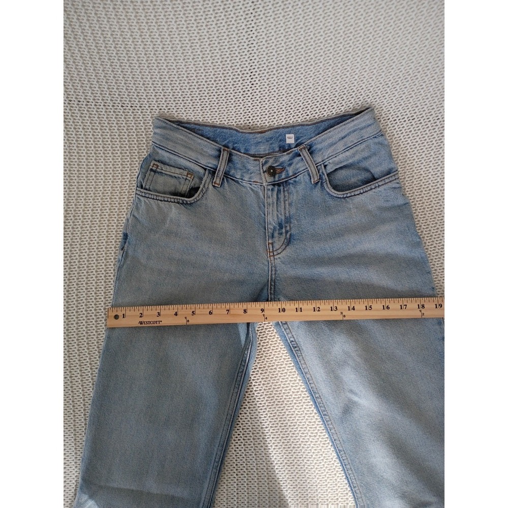 Subdued Light Blue Straight Leg Jeans High Rise Denim Size 2 W 26 x 32 - Picture 9 of 14